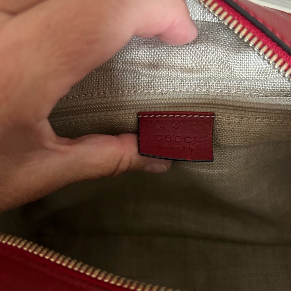 Red Microguccisima Boston Handbag - Picture 10 of 11